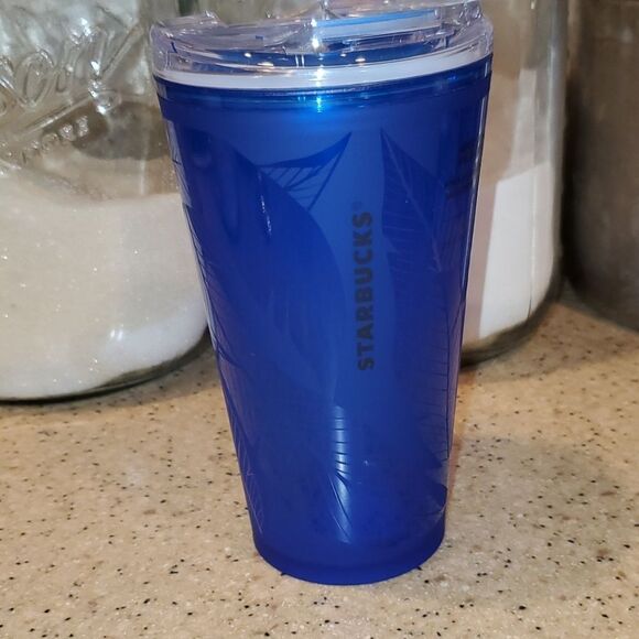 Starbucks Cold Brew Cobalt Blue Grande Tumbler NWT - Picture 1 of 7